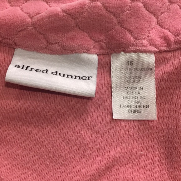 Alfred Dunner Women’s Zip-Front Jacket Size 16 PreLoved Dusty rose Color & Studs - Picture 6 of 6